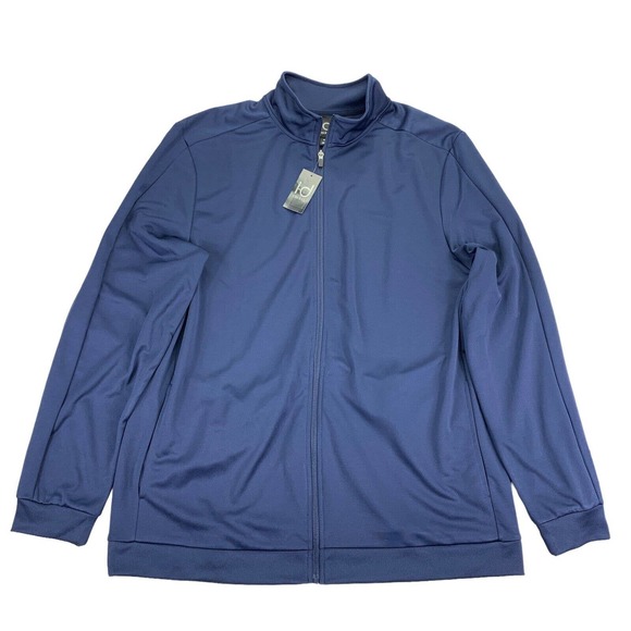 Ideology Other - Ideology Mens Regular Fit Moisture-Wicking Knit Jacket Navy Blue XLT